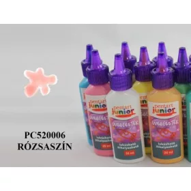 PJ lehúzható üvegfesték, 20 ml, rózsaszín