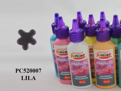 PJ lehúzható üvegfesték, 20 ml, lila