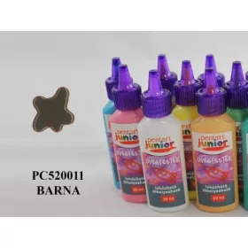 PJ lehúzható üvegfesték, 20 ml, barna