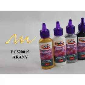 PJ lehúzható üvegfesték, 20 ml, arany kontúr