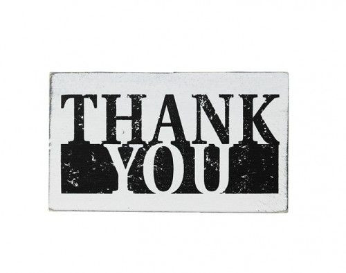 Vintage bélyegzők, 41x70mm - Thank you