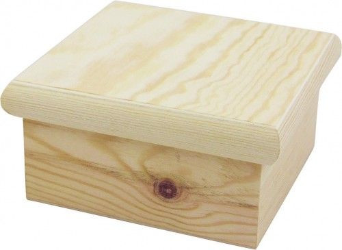 Doboz íves peremmel, 15x15x7,5cm