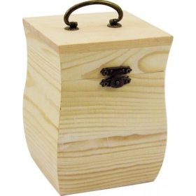 Doboz íves fogantyúval, 9,5x9,5x13cm