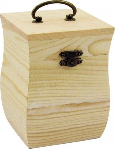 Doboz íves fogantyúval, 9,5x9,5x13cm