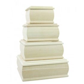 Ékszerdoboz, négyzet, 8x8x5 cm