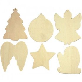 Karácsonyfadísz, 8-9cm, 6/cs, Karácsonyi figurák