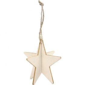 3D karácsonyfadíszek, 3db/cs - Fenyőfa