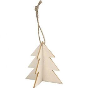 3D karácsonyfadíszek, 3db/cs - Csillag