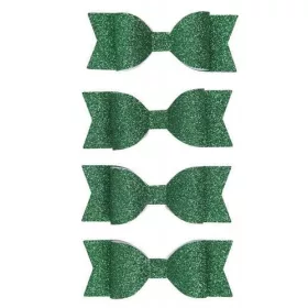 Papír masni, glitteres, 4db/cs, zöld