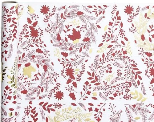 Csomagolópapír karácsonyi mintával, karácsonyfa