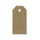 Ajándékcímke, glitteres, 15db/cs, arany