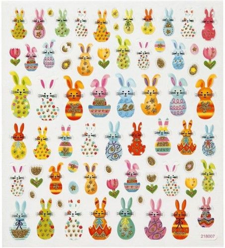 Húsvéti matricák, 1 ív, nyuszis