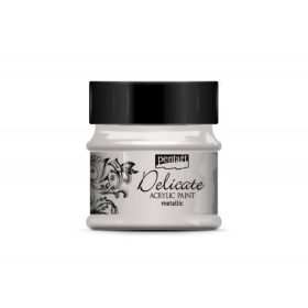Delicate metál akrilfesték 50ml ezüst