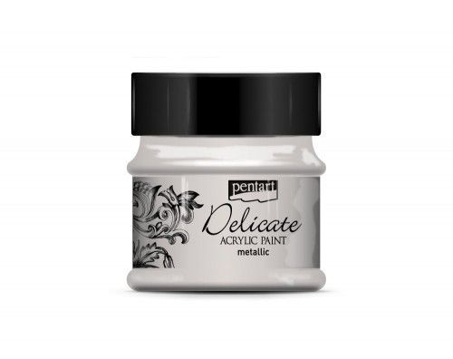 Delicate metál akrilfesték 50ml ezüst