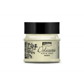 Delicate metál akrilfesték 50ml fehérarany