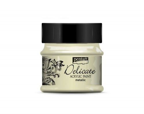 Delicate metál akrilfesték 50ml fehérarany