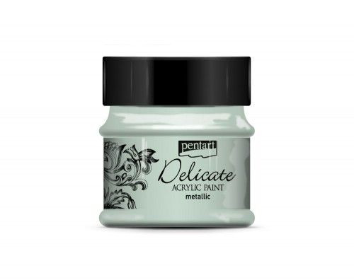 Delicate metál akrilfesték 50ml zöldezüst