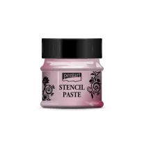 Stencilező paszta gyöngyház 50ml mályarózsa