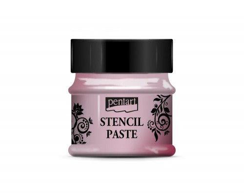 Stencilező paszta gyöngyház 50ml mályarózsa