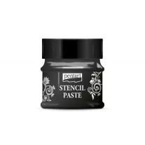 Stencilező paszta metál 50ml fekete gyémánt