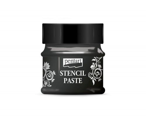 Stencilező paszta metál 50ml fekete gyémánt