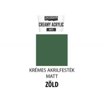 Krémes matt akrilfesték, 60ml, zöld