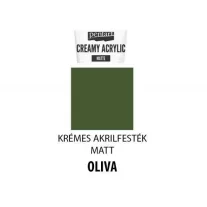 Krémes matt akrilfesték, 60ml, olíva