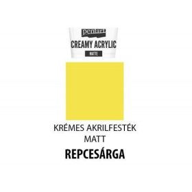 Krémes matt akrilfesték, 60ml, repcesárga