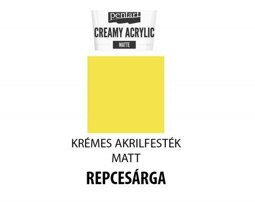 Krémes matt akrilfesték, 60ml, repcesárga