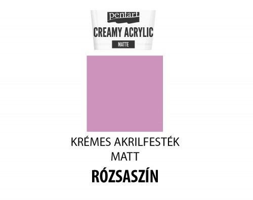 Krémes matt akrilfesték, 60ml, rózsaszín