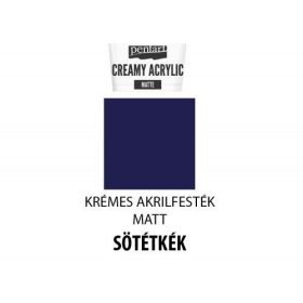 Krémes matt akrilfesték, 60ml, sötétkék
