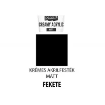 Krémes matt akrilfesték, 60ml, fekete