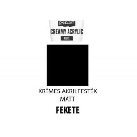 Krémes matt akrilfesték, 60ml, fekete