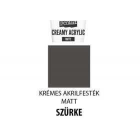 Krémes matt akrilfesték, 60ml, szürke