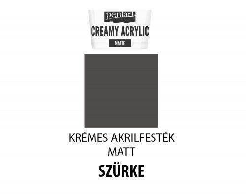 Krémes matt akrilfesték, 60ml, szürke