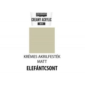 Krémes matt akrilfesték, 60ml, elefántcsont
