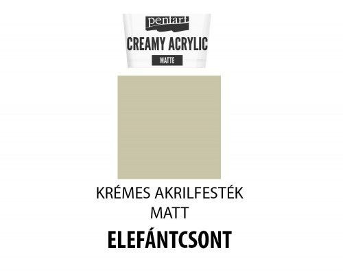 Krémes matt akrilfesték, 60ml, elefántcsont