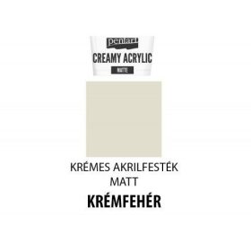 Krémes matt akrilfestékt, 60ml, krémfehér
