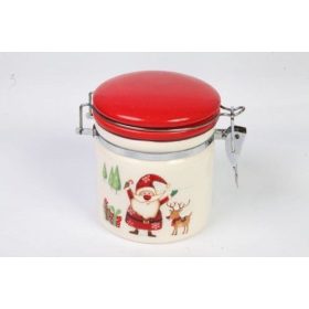 Karácsonyi kerámia, Csatos fűszertartó 530ml