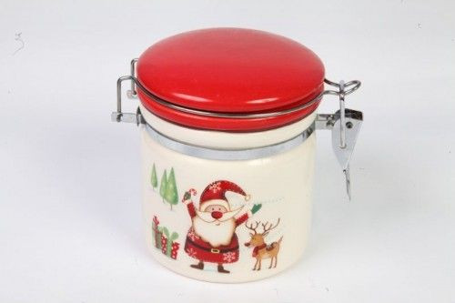 Karácsonyi kerámia, Csatos fűszertartó 530ml