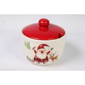 Karácsonyi kerámia, Fűszertartó kanállal 460ml