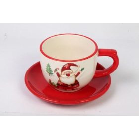 Karácsonyi kerámia, Teáscsésze és alj 200ml