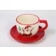 Karácsonyi kerámia, Teáscsésze és alj 200ml