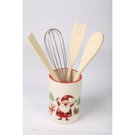 Karácsonyi kerámia, Konyhai tároló eszközökkel