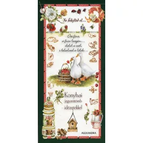 Konyhai jegyzettömb - idézetekkel (zöld)