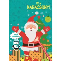   Itt a karácsony! - Színező kedves matricákkal és filctollal