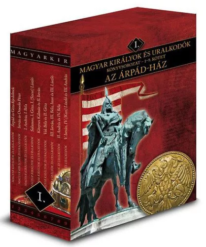 Az Árpád-ház - Magyar királyok és uralkodók könyvsorozat I. 1-9.kötet (díszdoboz)