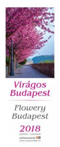 Virágos Budapest Spirálos Naptár Kreatív Papírral - 2018