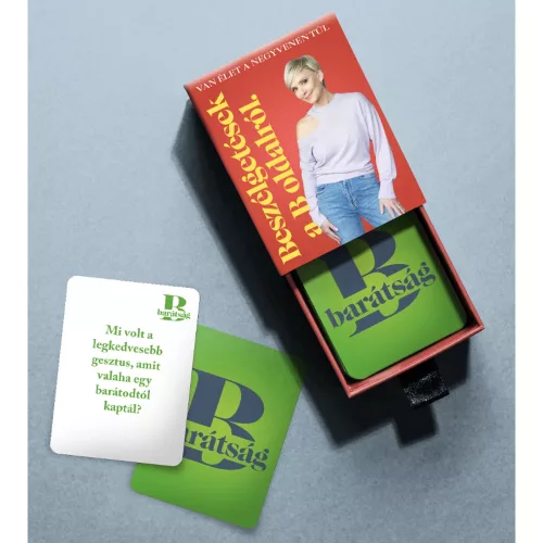 Beszélgetések a B oldalról - Van élet a negyvenen túl - kártya - Jakupcsek Gabriella - Napos B oldal