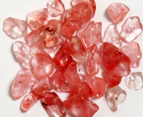 Ásványgyöngy málnakvarc